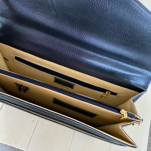 A.Testoni Two toned leather bag - Picture 7 of 11